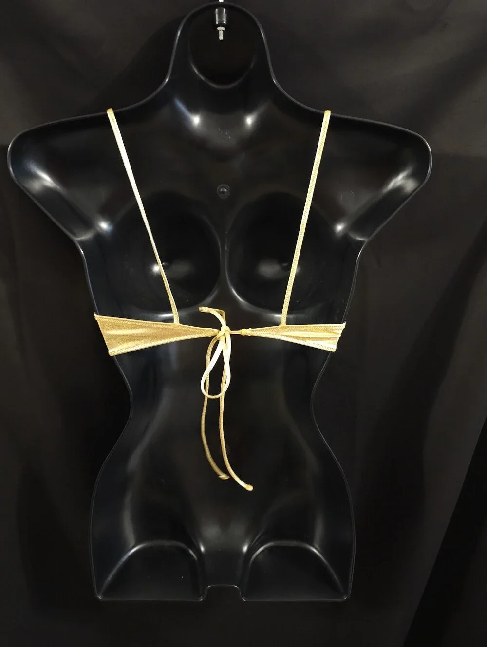 Skims Metallic Swim Micro Scoop Bikini Top BT-SCP-2802 Gols Size Large, 2X